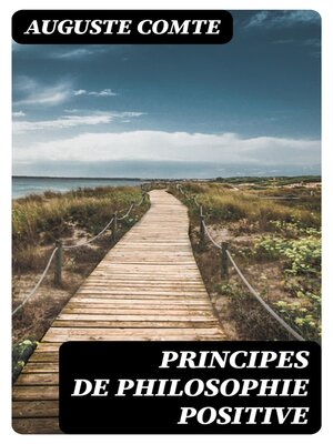cover image of Principes de philosophie positive
